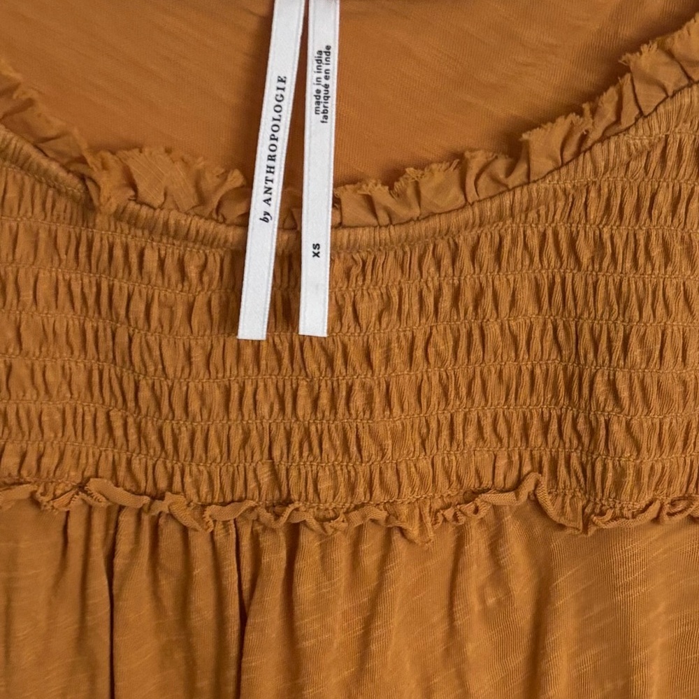 By Anthropologie smocked top